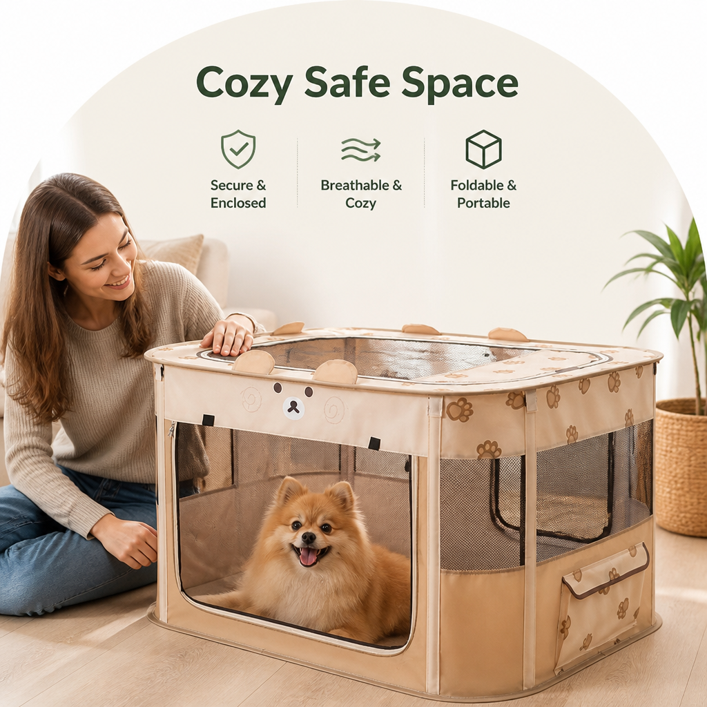 Dotisk Collapsible & Space-Saving Steel-Wire Pet House