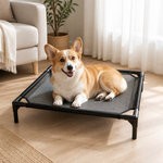 Dotisk Elevated Breathable Mesh Dog Bed (Guardrail)
