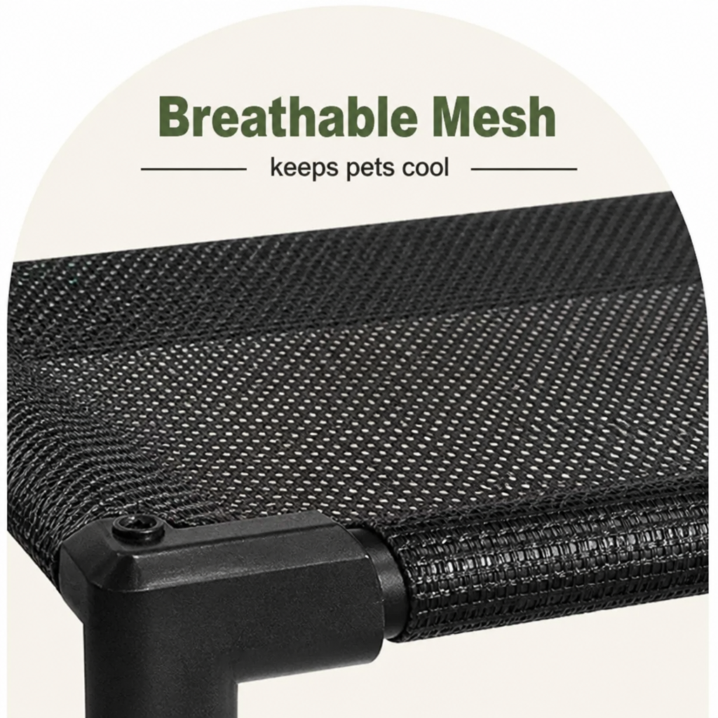 Dotisk Elevated Breathable Mesh Dog Bed (Guardrail)
