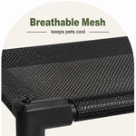 Dotisk Elevated Breathable Mesh Dog Bed (Guardrail)