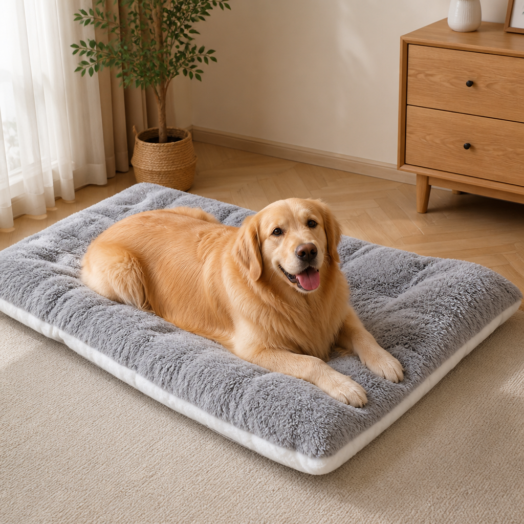 Dotisk Extra-Large Plush Sofa-Style Dog Bed