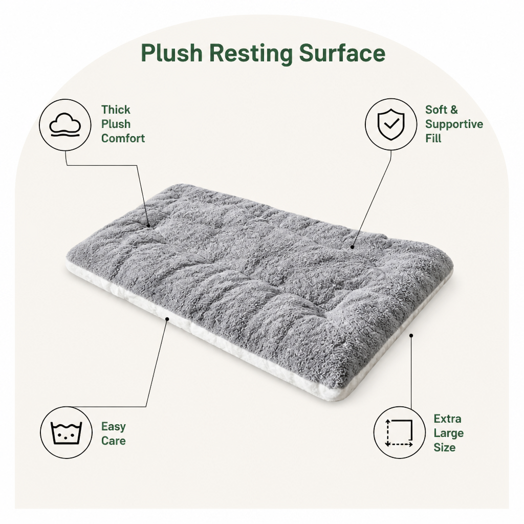 Dotisk Extra-Large Plush Sofa-Style Dog Bed