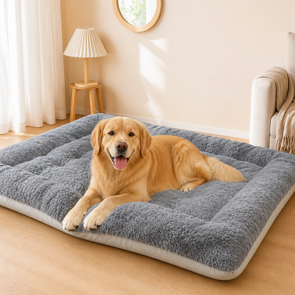 Dotisk Extra Large Thickened Plush Dog Bed
