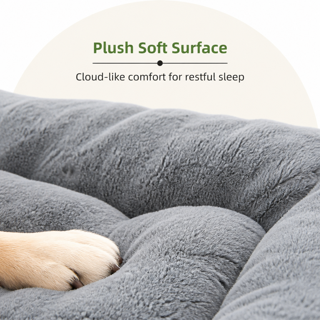 Dotisk Extra Large Thickened Plush Dog Bed
