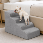 Dotisk Extra-Wide High-Density Foam & Non-Slip Corduroy Pet Stairs