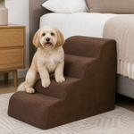 Dotisk Extra-Wide High-Density Foam & Non-Slip Corduroy Pet Stairs