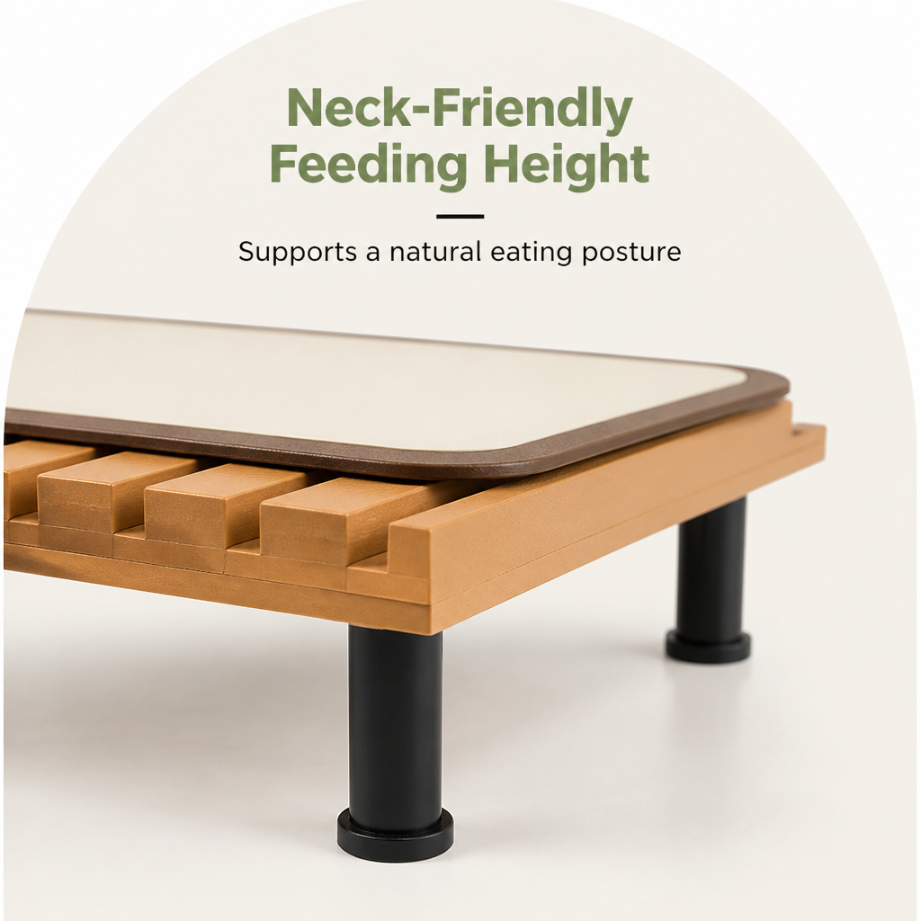 Dotisk Fixed-Height Ergonomic Plastic Feeding Stand