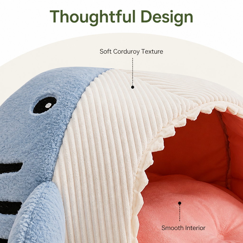 Dotisk Insulated Enclosed Plush Cat Bed