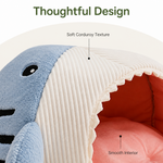 Dotisk Insulated Enclosed Plush Cat Bed