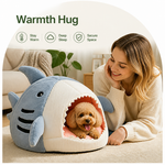 Dotisk Insulated Enclosed Plush Cat Bed