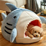 Dotisk Insulated Enclosed Plush Cat Bed