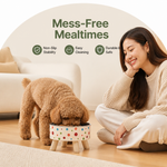 Dotisk Non-Slip & Anti-Tip Pet Bowl (Detachable Dish)