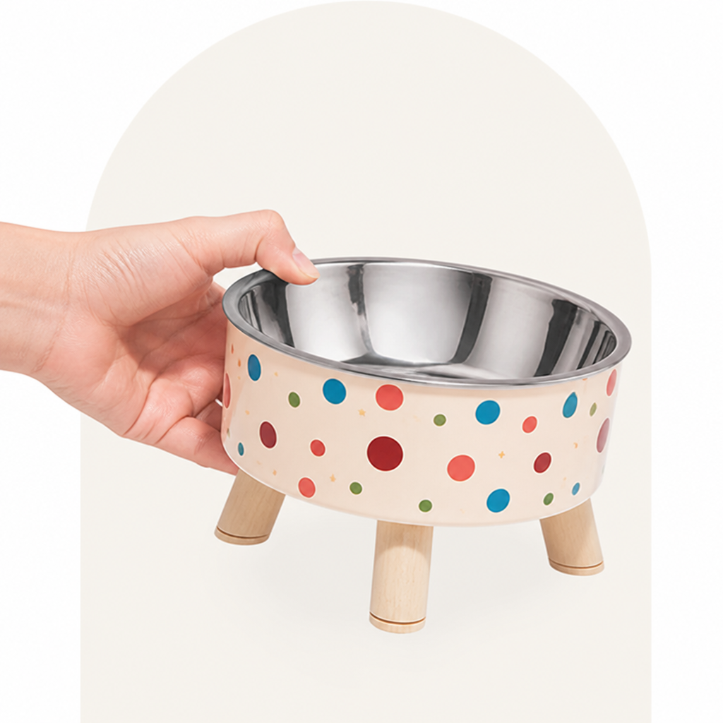 Dotisk Non-Slip & Anti-Tip Pet Bowl (Detachable Dish)