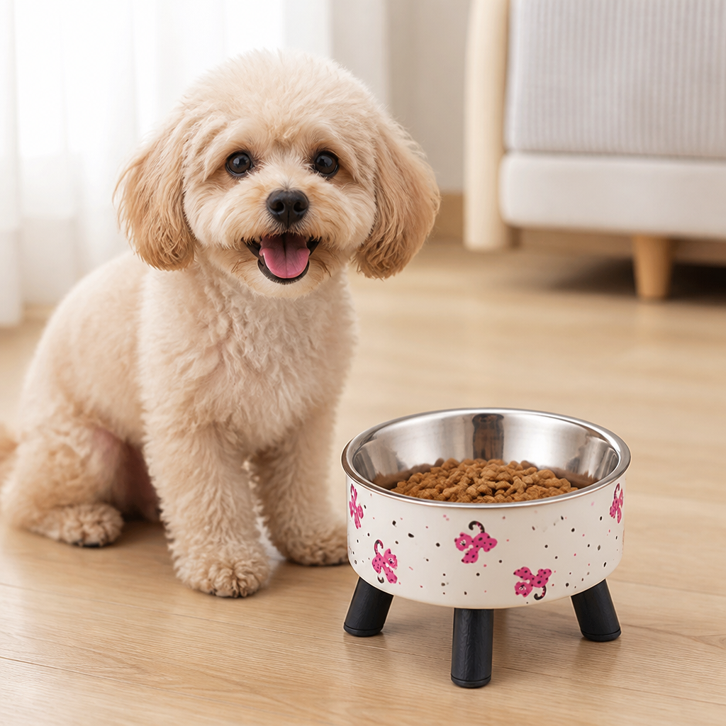 Dotisk Non-Slip & Anti-Tip Pet Bowl (Detachable Dish)