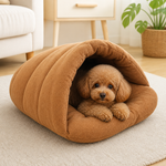 Dotisk Thick Fleece & Calming Cave Bed