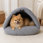Dotisk Thick Fleece & Calming Cave Bed