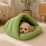 Dotisk Thick Fleece & Calming Cave Bed