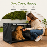 Dotisk Waterproof Silver-Coated Crate Cover (Double-Door Ventilation)