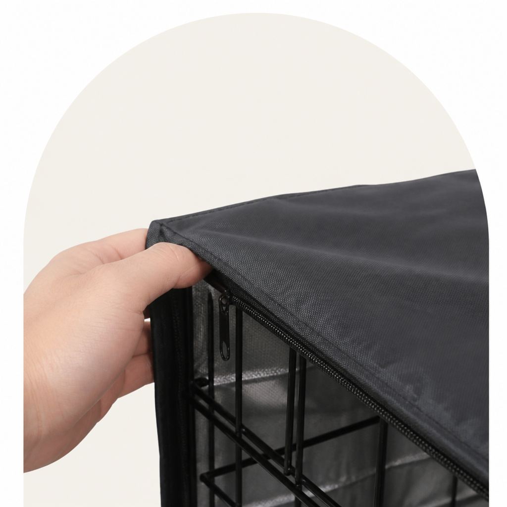 Dotisk Waterproof Silver-Coated Crate Cover (Double-Door Ventilation)
