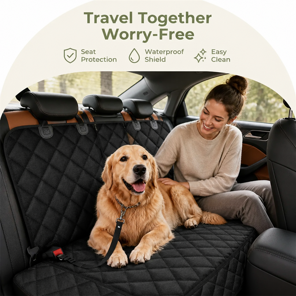 Dotisk Water-Resistant & Stain-Resistant Car Seat Cover (Universal Fit)