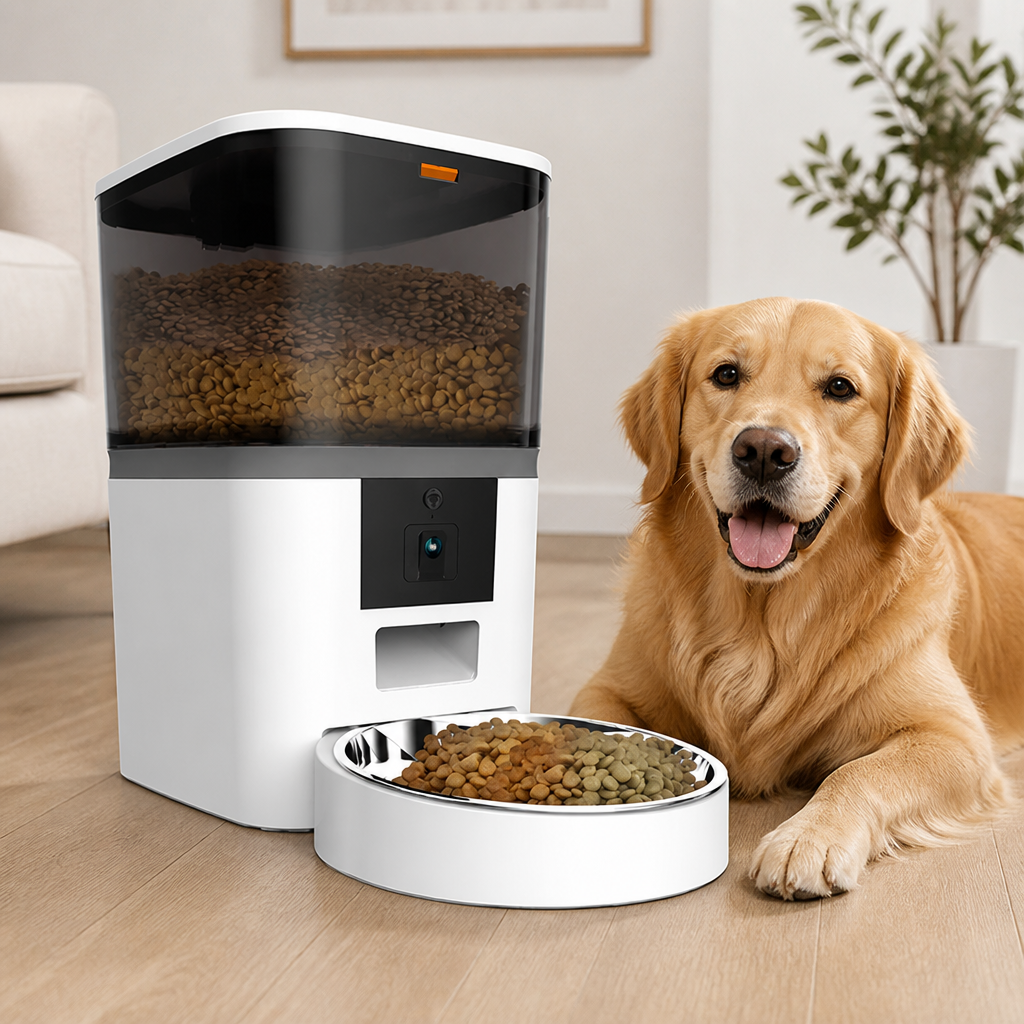 Dotisk WiFi App Control & Stainless Steel Bowl Pet Feeder