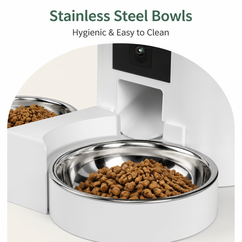 Dotisk WiFi App Control & Stainless Steel Bowl Pet Feeder