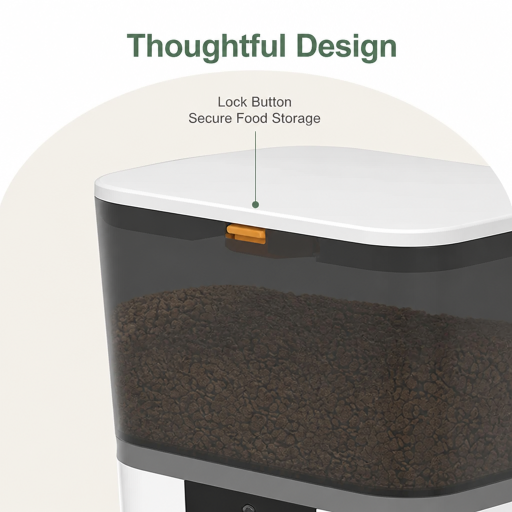 Dotisk WiFi App Control & Stainless Steel Bowl Pet Feeder