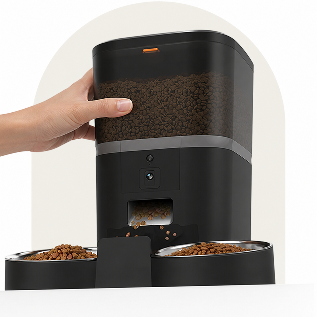 Dotisk WiFi App Control & Stainless Steel Bowl Pet Feeder
