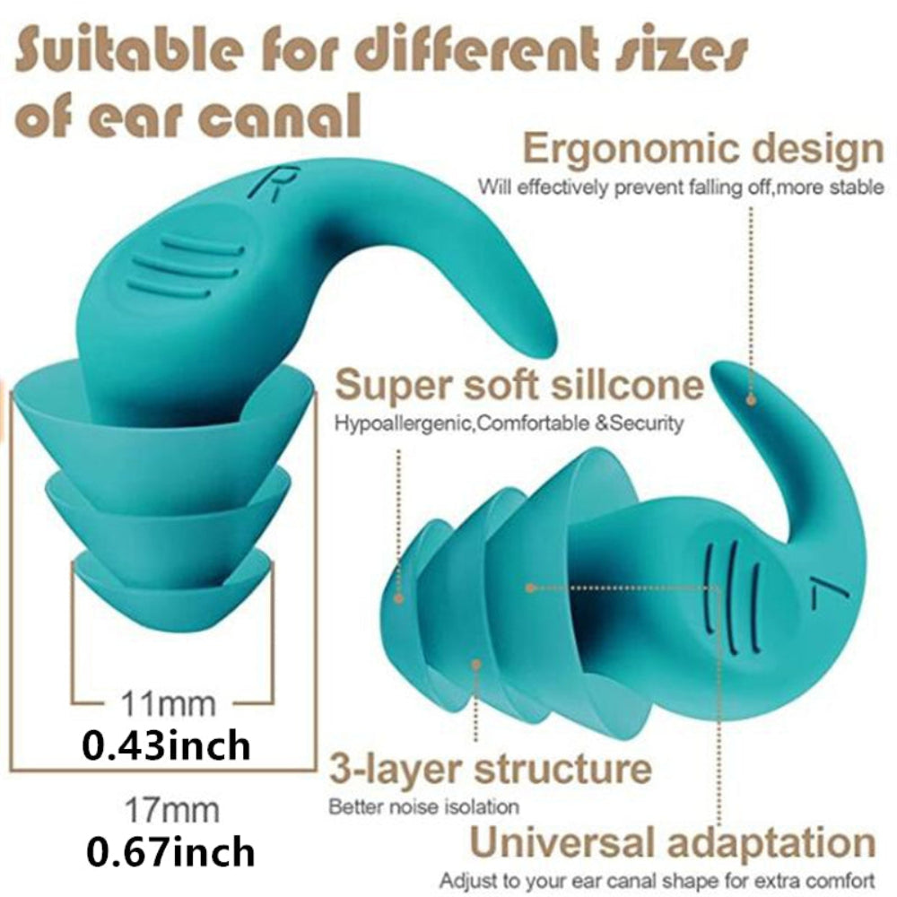 Soft Silicone Sleep Earplugs for Noise Blockage