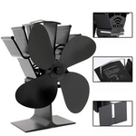 Heat Powered Wooden Stove Aluminum Air Fan