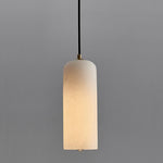Elegant Alabaster Globe Pendant Light with Brass Finish | Adjustable Height for Versatile Illumination