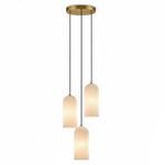 Elegant Alabaster Globe Pendant Light with Brass Finish | Adjustable Height for Versatile Illumination