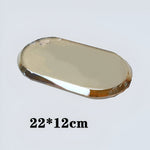 Crystal Glass Bathroom Accessories Set, Glass Soap Dispenser with Toothbrush Holder, Vanity Tray for Bathroom Countertop