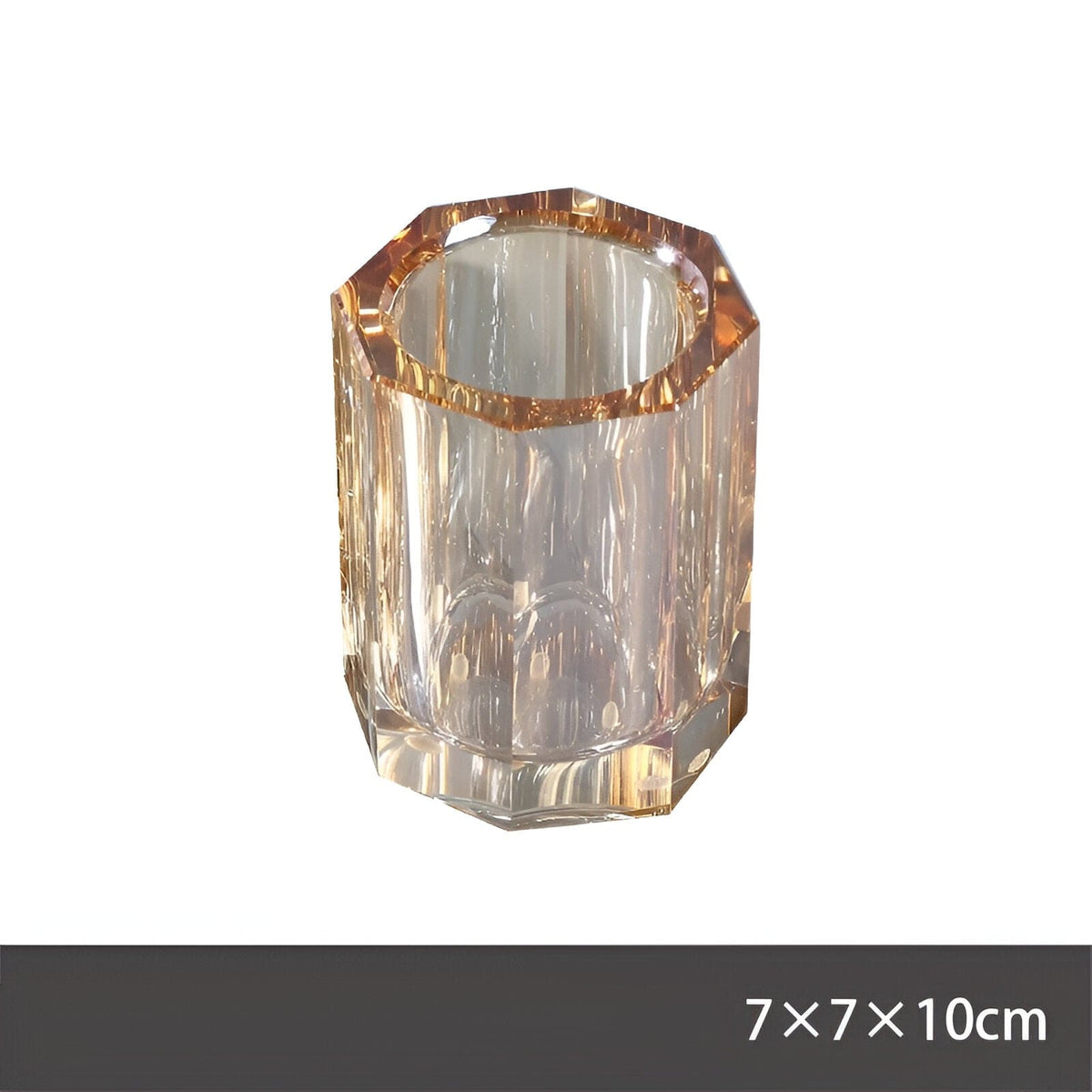 Crystal Glass Bathroom Accessories Set, Glass Soap Dispenser with Toothbrush Holder, Vanity Tray for Bathroom Countertop