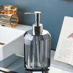 Crystal Glass Bathroom Accessories Set, Glass Soap Dispenser with Toothbrush Holder, Vanity Tray for Bathroom Countertop