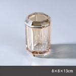 Crystal Glass Bathroom Accessories Set, Glass Soap Dispenser with Toothbrush Holder, Vanity Tray for Bathroom Countertop