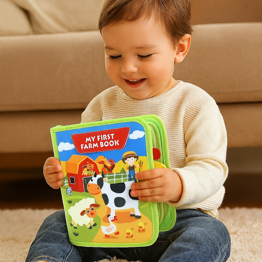 Fun Farm Animal Kids Learning Book