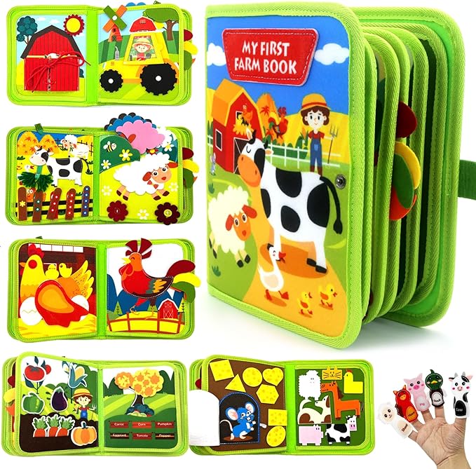 Fun Farm Animal Kids Learning Book