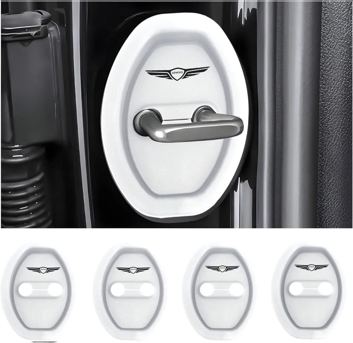 Durable Car Door Edge Guards Protector (4 Pack)