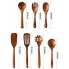 Natural Wood Kitchen Utensil Set with Teak Handle
