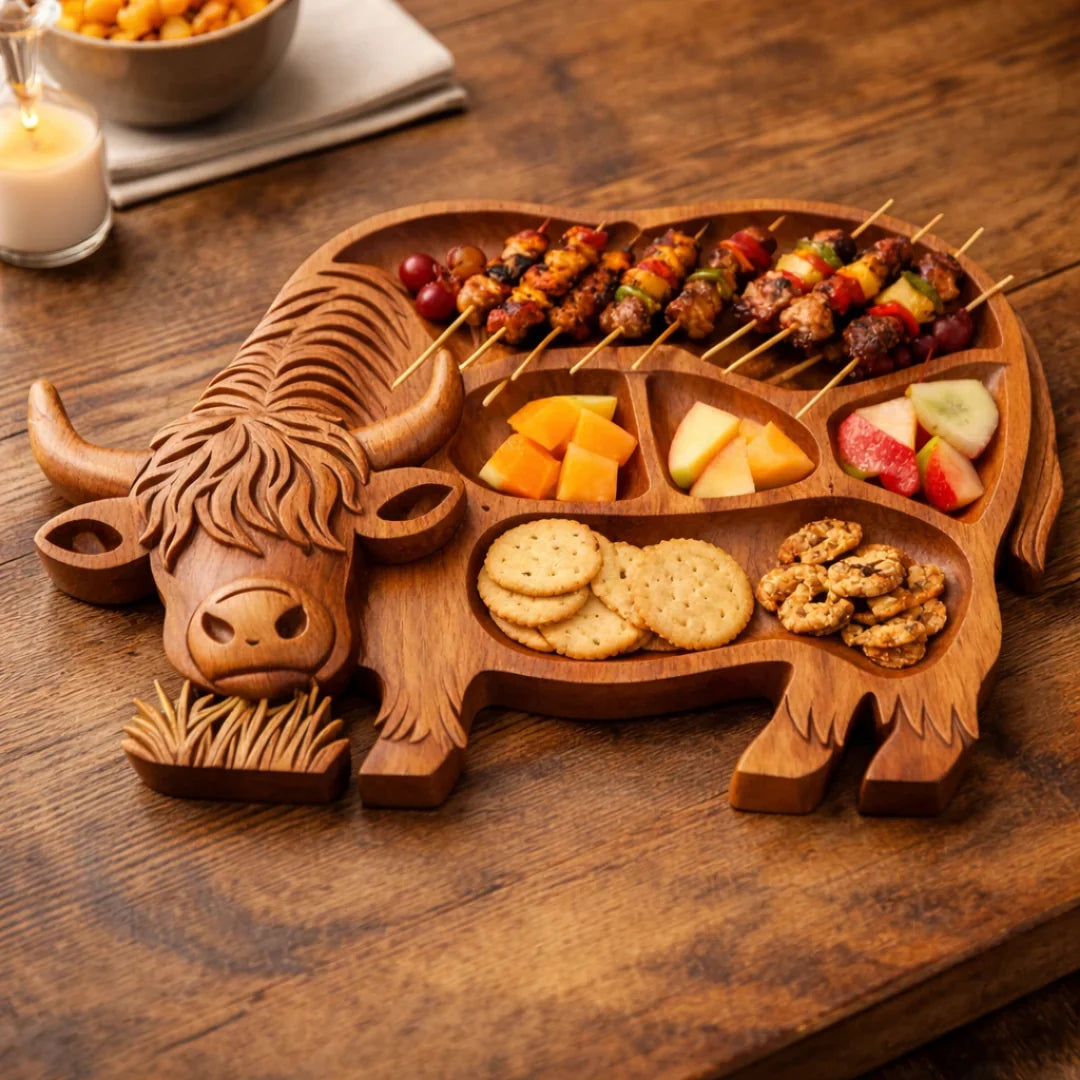 Rustic Cow Charcuterie Board