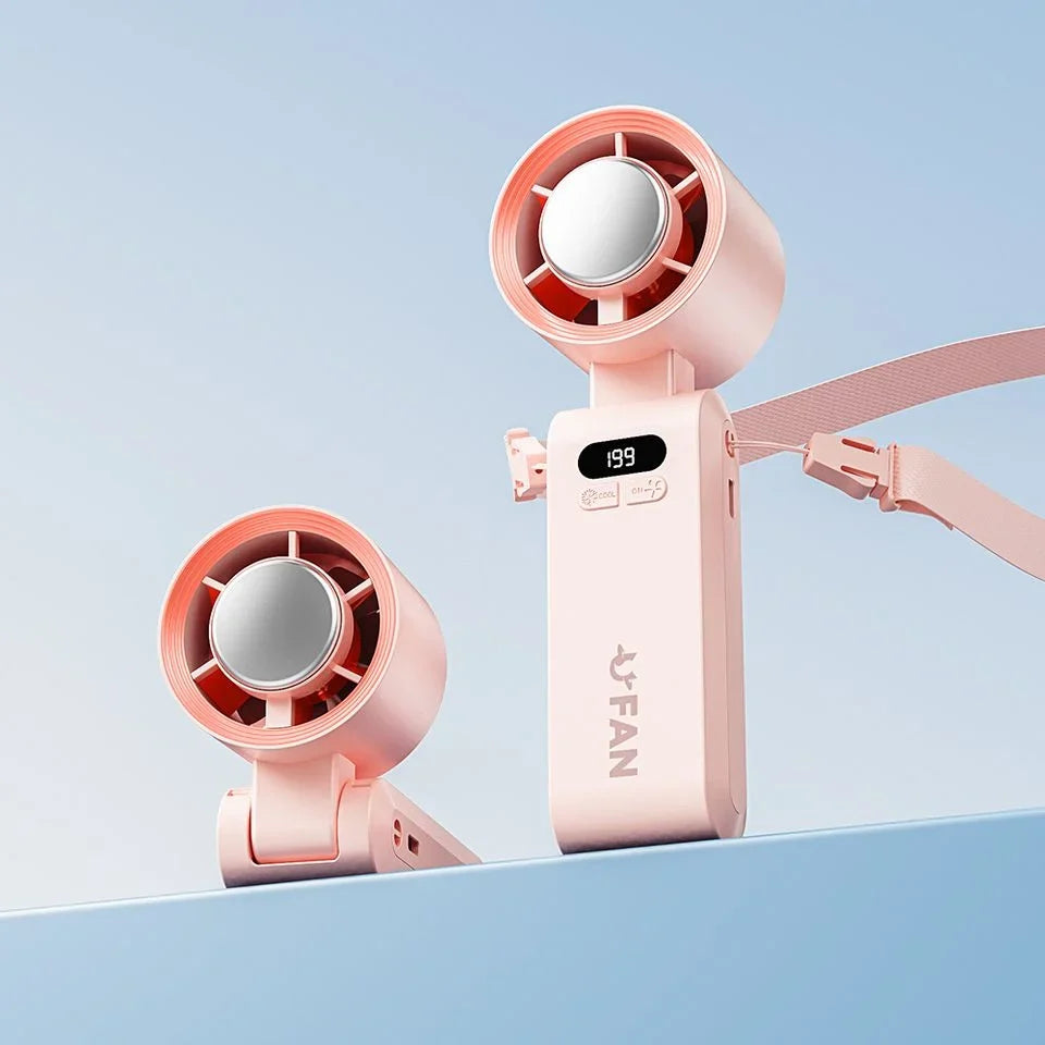 Handheld Portable Turbo Fan With Ice Cooler
