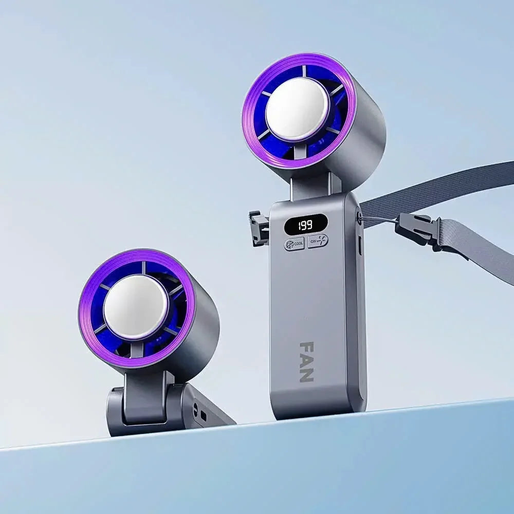 Handheld Portable Turbo Fan With Ice Cooler