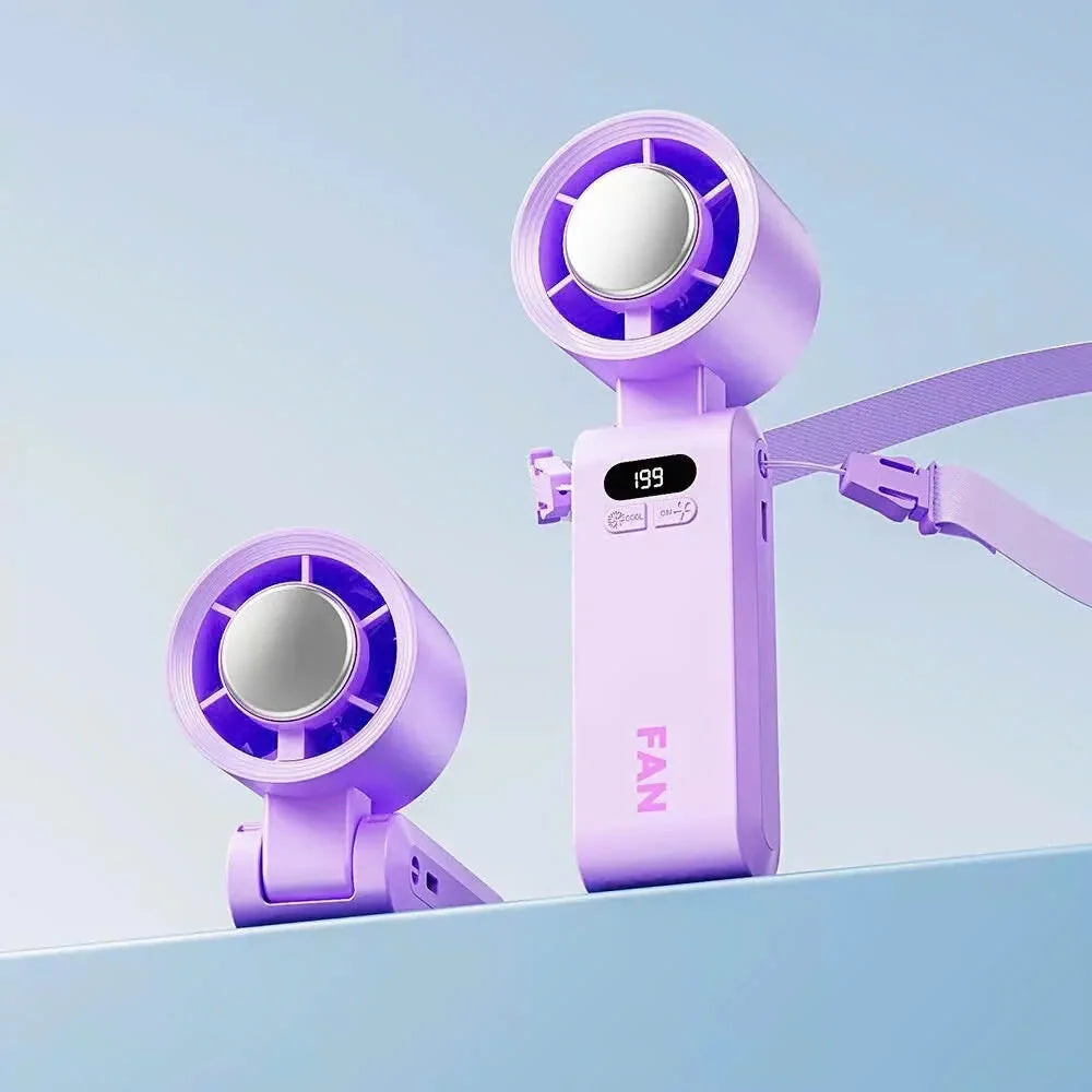 Handheld Portable Turbo Fan With Ice Cooler