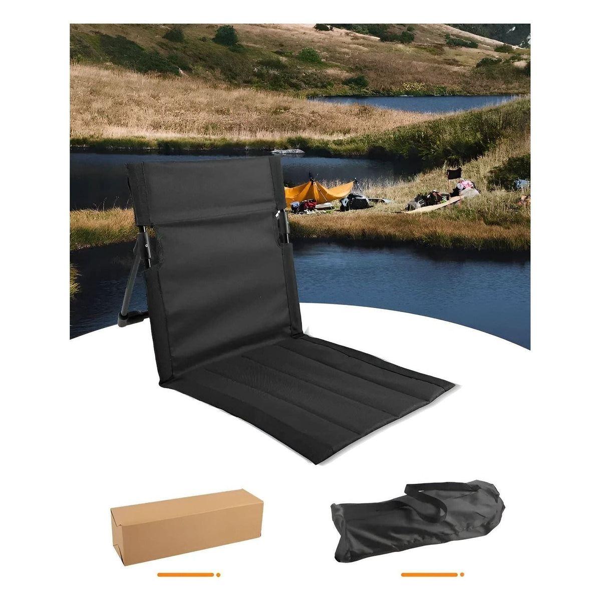 LeisureFold Chair | Lightweight Portable Folding Camping Chair with Ergonomic Design | Ideal for Outdoor Comfort