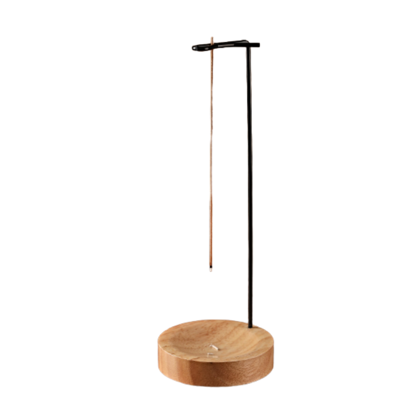 Sleek Wooden Burner Lamp