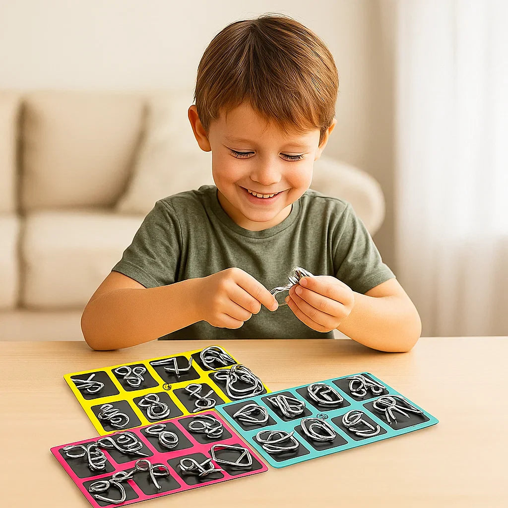 Challenging Metal Brain Teaser Puzzle Toy