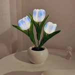 Stylish LED Desk Lamp with Planter Design