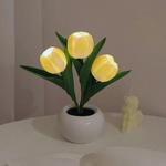 Stylish LED Desk Lamp with Planter Design