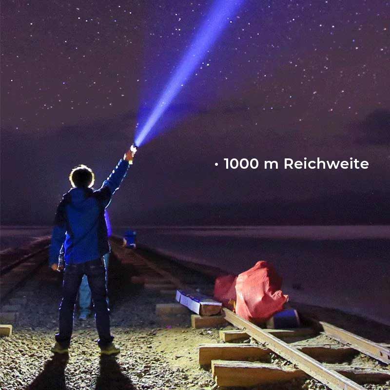 Bright Rechargeable LED Torch with 9 Settings